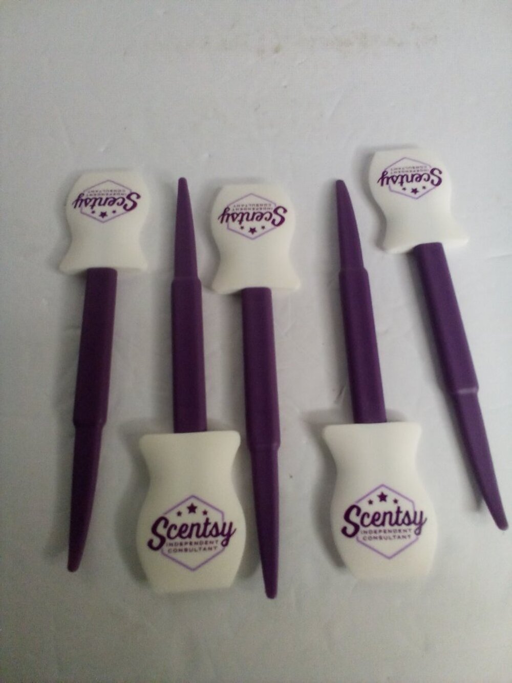 Scentsy Warmer Spatula Wax Remover Scraper Lot of 5 Purple